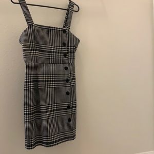 Black checkered dress